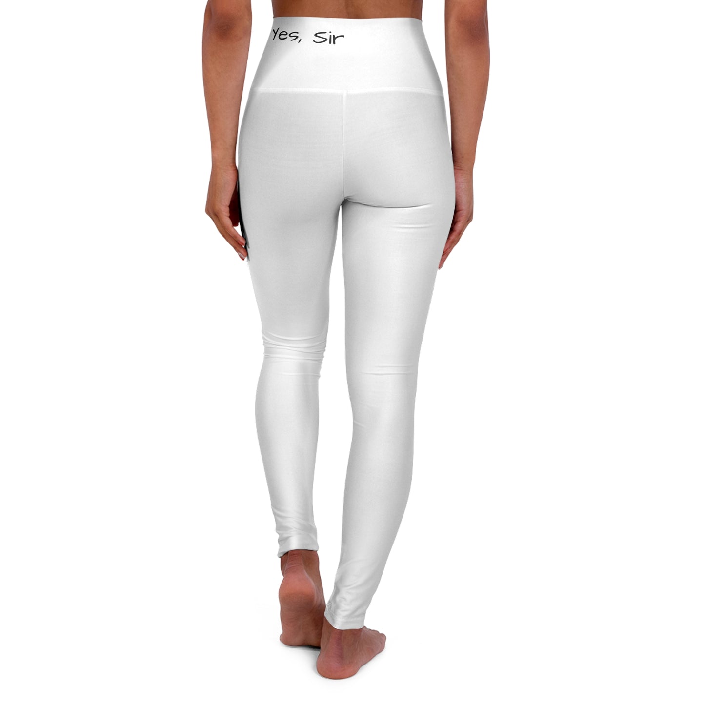 "Yes, Sir" High Waisted Yoga Leggings (AOP)