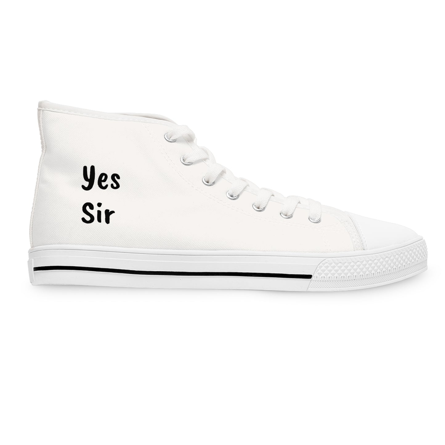 "Yes Sir" Women's High Top Sneakers