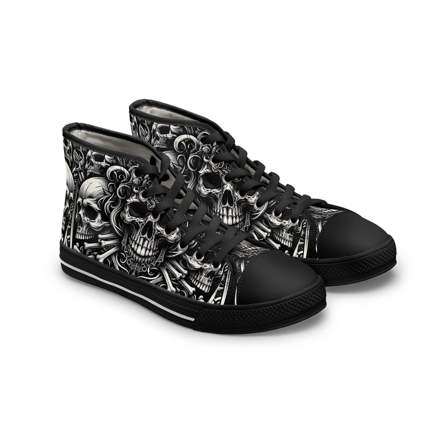 Gothic Skull High Tops - Women