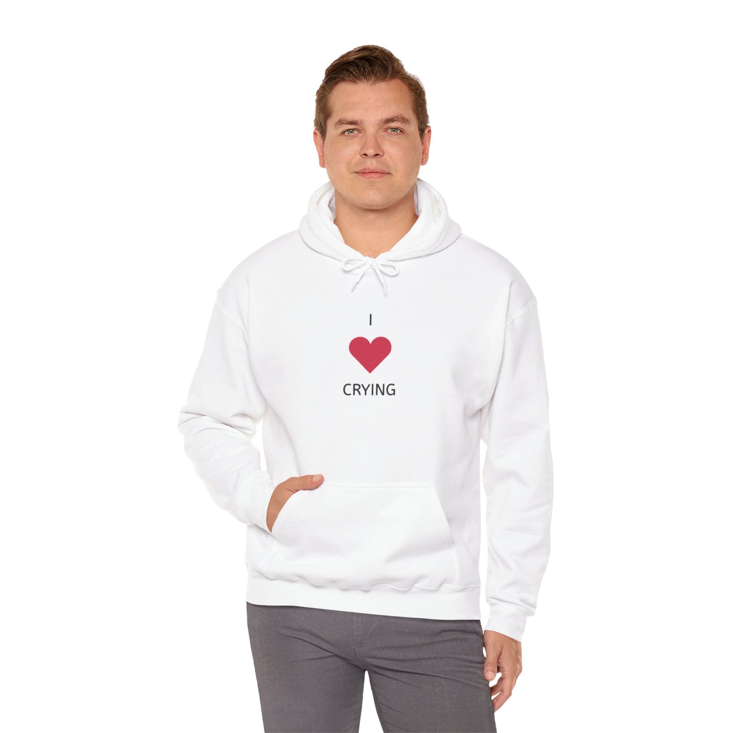 "I Love Crying" Unisex Heavy Hoodie