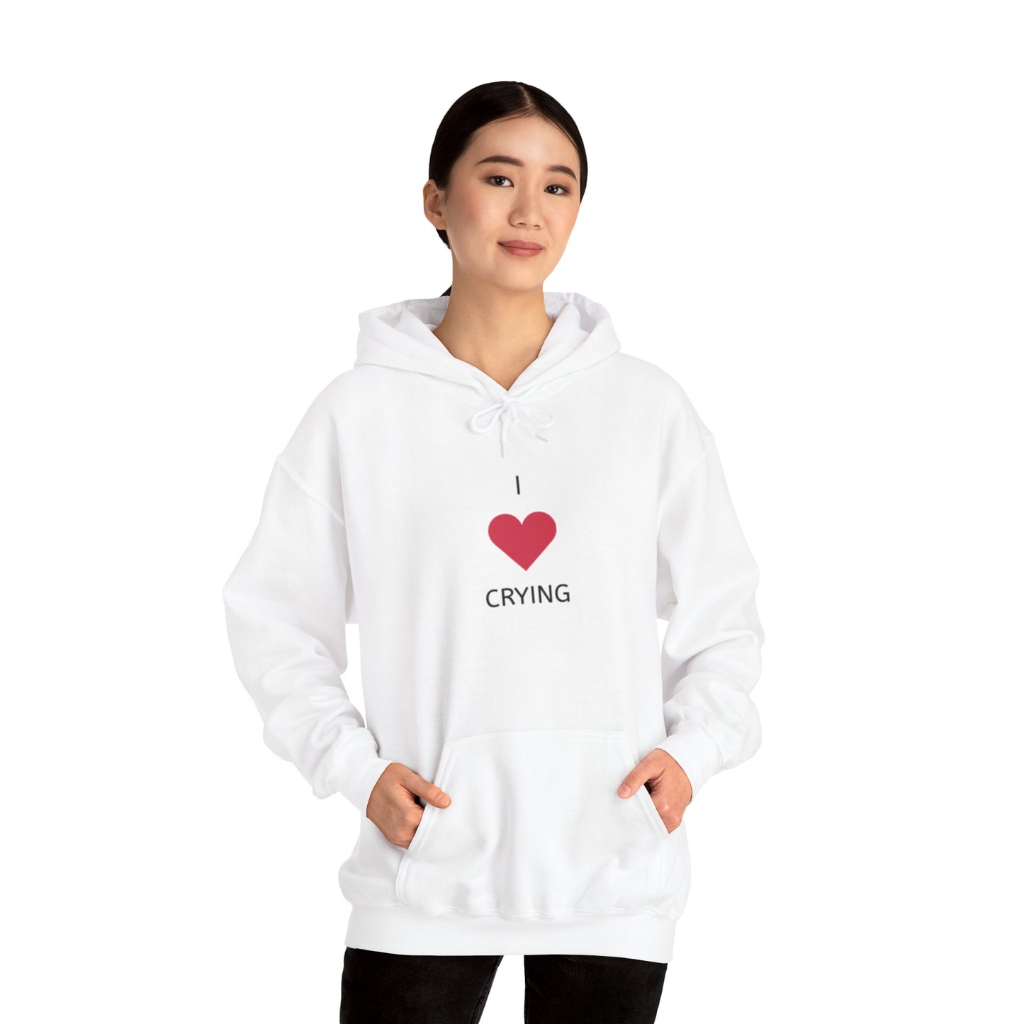 "I Love Crying" Unisex Heavy Hoodie