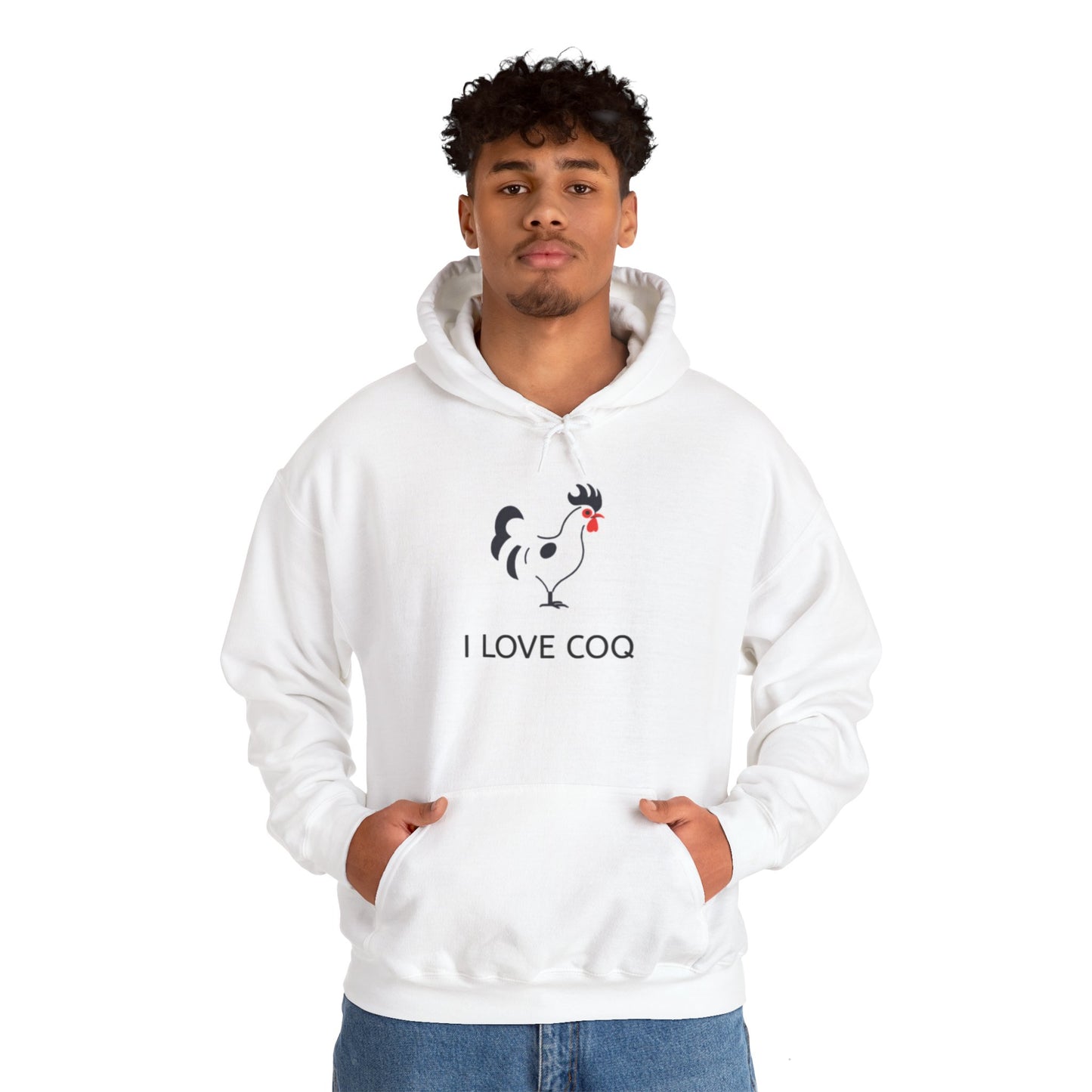 "I Love Coq" Unisex Heavy Hoodie