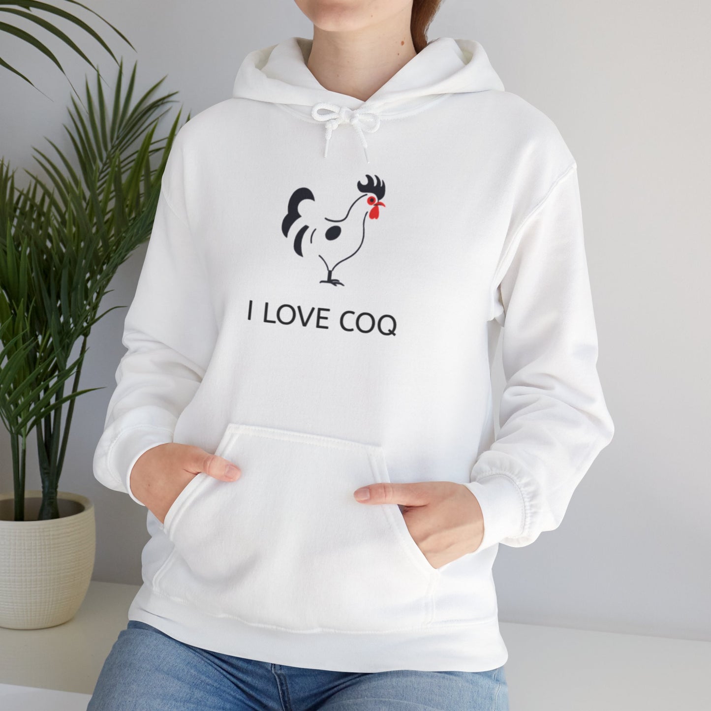 "I Love Coq" Unisex Heavy Hoodie