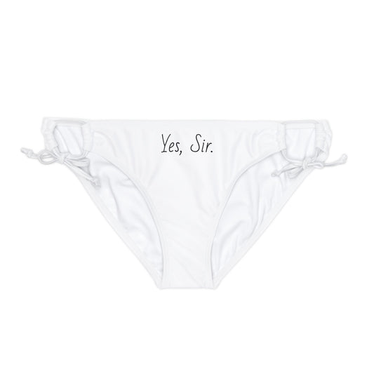 "Yes, Sir" Loop Tie Side Bikini Bottom