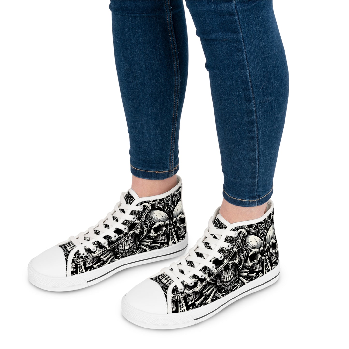 Gothic Skull High Tops - Women