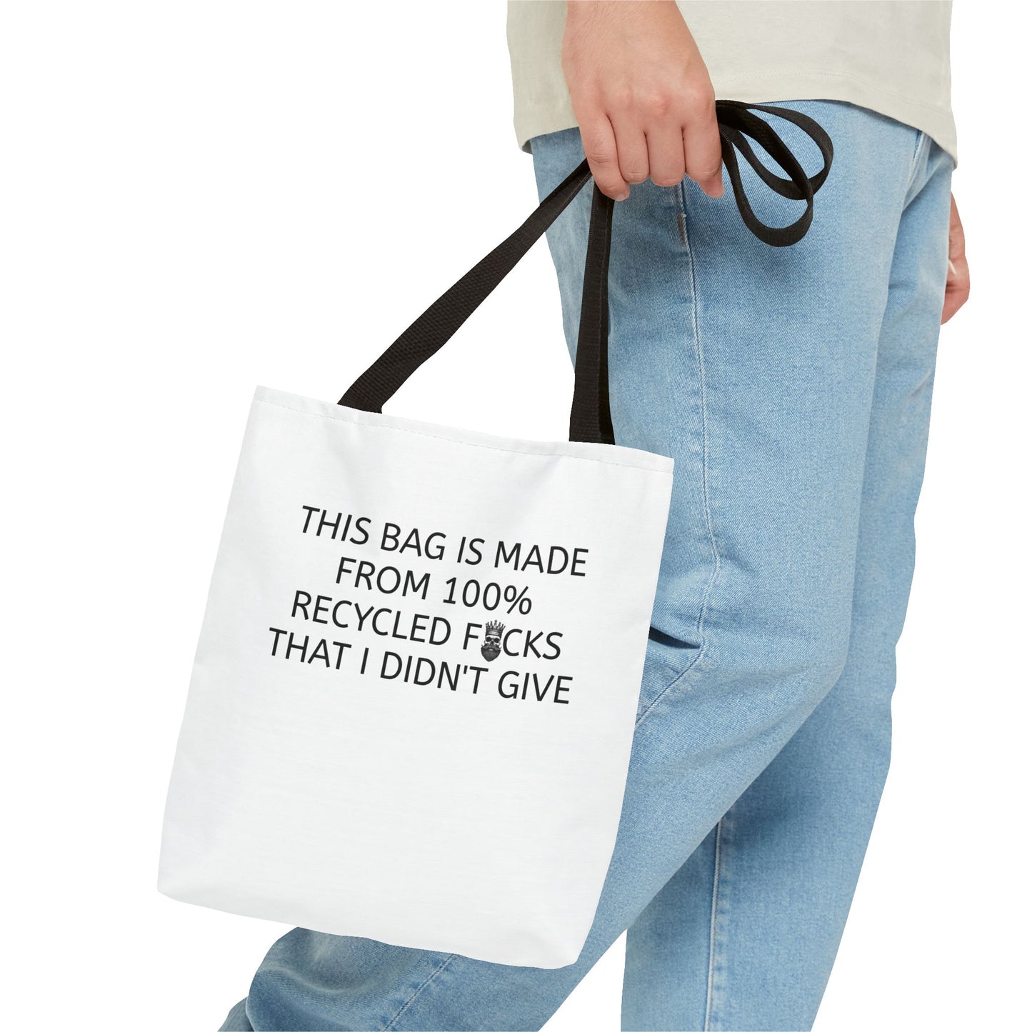 "100% Recycled F*cks" Tote Bag