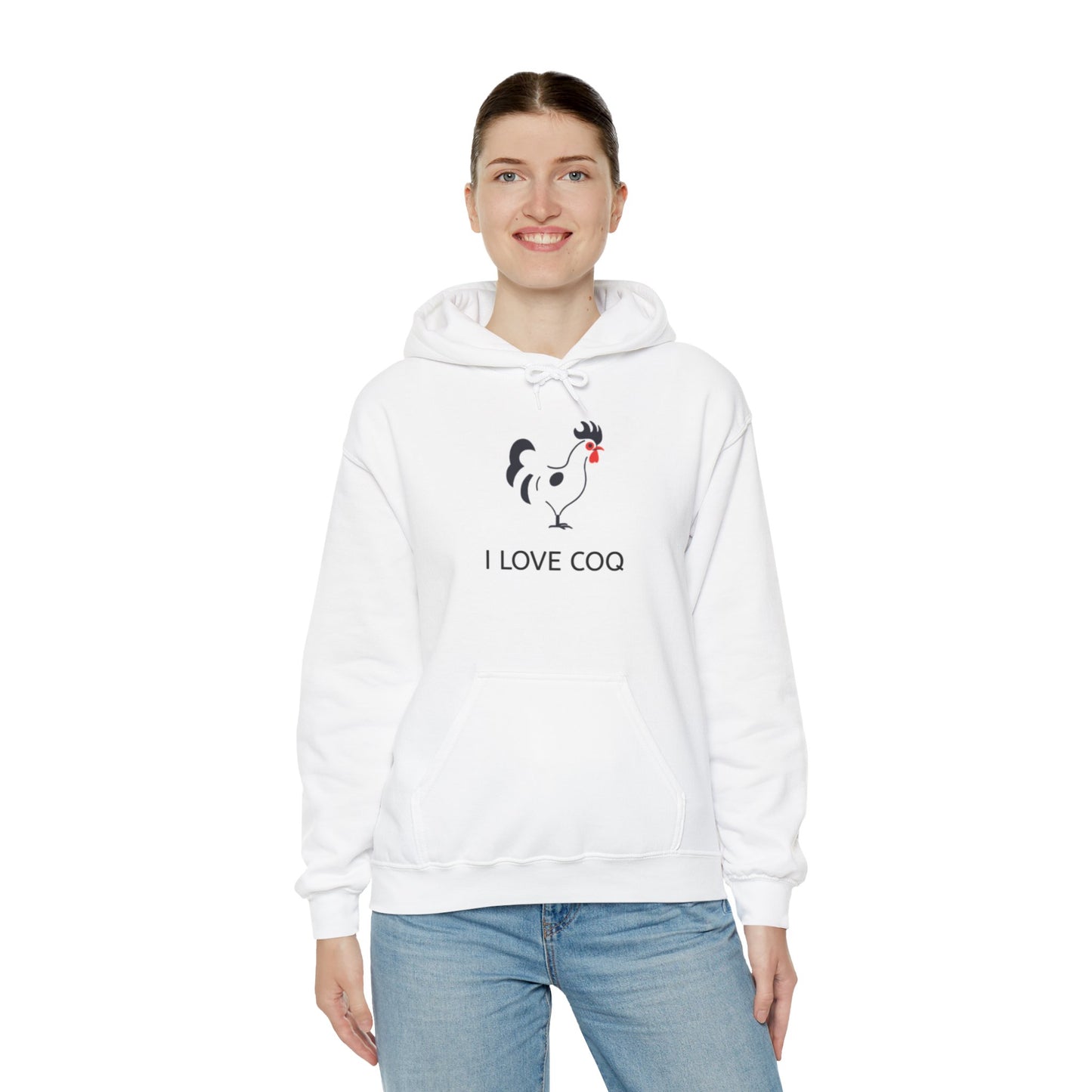 "I Love Coq" Unisex Heavy Hoodie