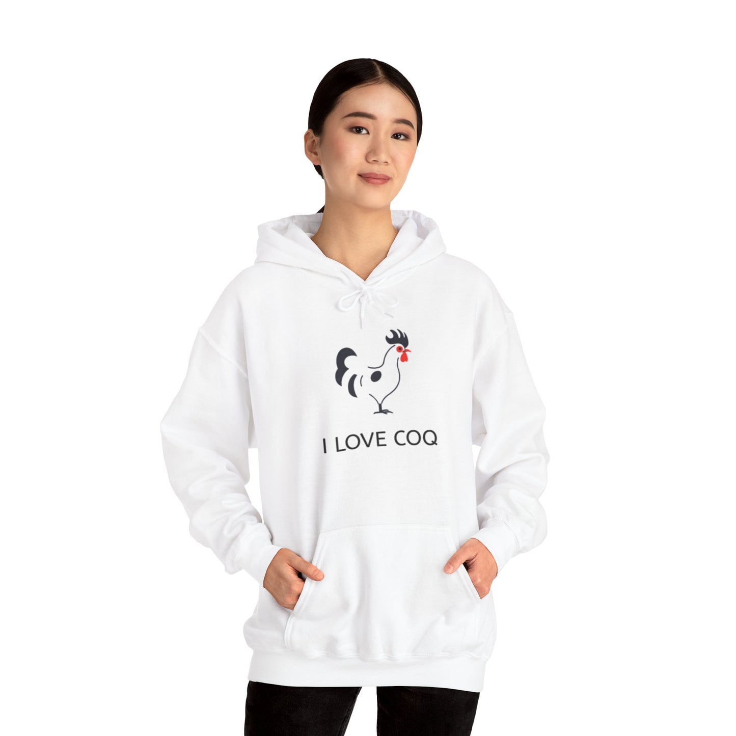 "I Love Coq" Unisex Heavy Hoodie