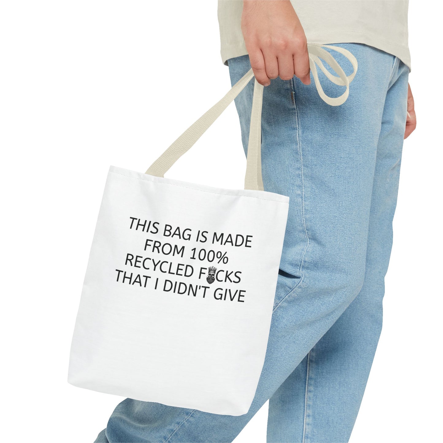 "100% Recycled F*cks" Tote Bag